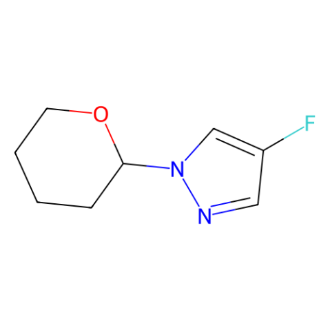 4-fluoro-1-tetrahydropyran-2-yl-pyrazole结构式