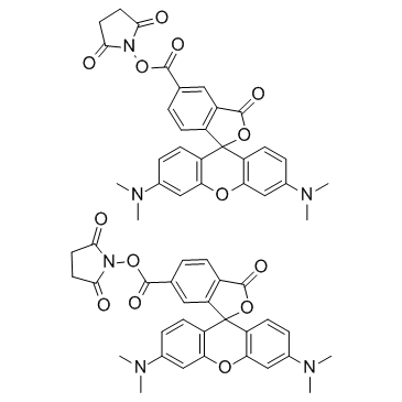 5(6)-TAMRA SE结构式