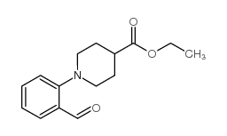 ethyl 1-(2-formylphenyl)piperidine-4-carboxylate Structure