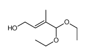 4,4-diethoxy-3-methylbut-2-en-1-ol Structure