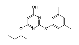 4-butan-2-yloxy-2-(3,5-dimethylphenyl)sulfanyl-1H-pyrimidin-6-one结构式