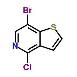 7-Bromo-4-chlorothieno[3,2-c]pyridine structure