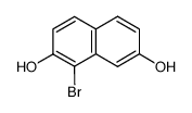 1-bromo-2,7-dihydroxynaphthalene Structure