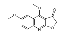 2,3-Dihydro-4,6-dimethoxy-3-oxofuro[2,3-b]quinoline Structure