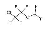 2-Chloro-1,1,2,2-tetrafluoroethyl difluoromethyl ether结构式