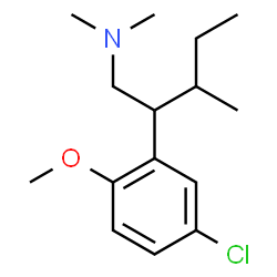 β-(sec-Butyl)-5-chloro-2-methoxy-N,N-dimethylbenzeneethanamine Structure