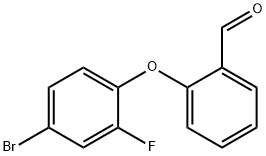 2-(4-bromo-2-fluorophenoxy)benzenecarbaldehyde Structure