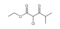 2-chloro-4-methyl-3-oxopentanoic acid ethyl ester结构式