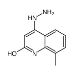 4-hydrazinyl-8-methyl-1H-quinolin-2-one结构式