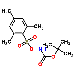 N-Boc-O-2,4,6-三甲基苯磺酰羟胺结构式