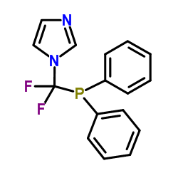 IMIDAZOL-1-YL-DIFLUOROMETHYL-DIPHENYLPHOSPHINE结构式