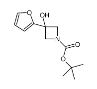 3-FURAN-2-YL-3-HYDROXYAZETIDINE-1-CARBOXYLIC ACID TERT-BUTYL ESTER picture