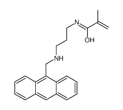 N-[3-(anthracen-9-ylmethylamino)propyl]-2-methylprop-2-enamide Structure