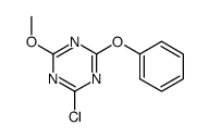 2-chloro-4-methoxy-6-phenoxy-1,3,5-triazine Structure