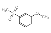 1-甲氧基-3-(甲基磺酰基)苯结构式