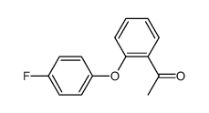 1-(2-(4-fluorophenoxy)phenyl)ethanone结构式