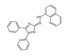 N-[(4,5-diphenylimidazol-2-ylidene)amino]quinolin-8-amine structure