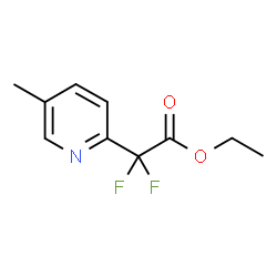 2,2-二氟-2-(5-甲基吡啶-2-基)乙酸乙酯结构式