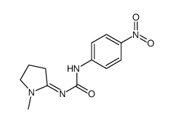 1-(1-Methylpyrrolidin-2-ylidene)-3-(p-nitrophenyl)urea结构式