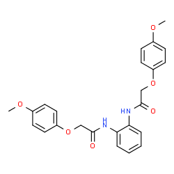 N,N'-1,2-Phenylenebis[2-(4-methoxyphenoxy)acetamide] Structure