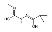 2,2-dimethyl-2'-[(methylamino)thioxomethyl]propionohydrazide结构式