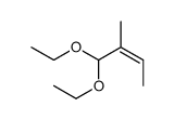 1,1-diethoxy-2-methylbut-2-ene结构式