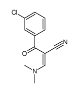 3-(DIMETHYLAMINO)-2-(3-CHLOROBENZOYL)ACRYLONITRILE Structure