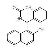 N-[(2-羟基萘-1-基)-苯基甲基]乙酰胺结构式