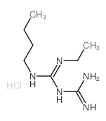 Imidodicarbonimidic diamide, N-butyl-N"-ethyl-, monohydrochloride picture