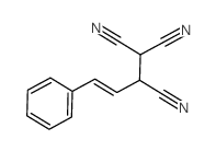 (E)-4-phenylbut-3-ene-1,1,2-tricarbonitrile结构式