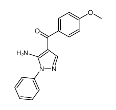 (5-AMINO-1-PHENYL-1H-PYRAZOL-4-YL)(4-METHOXYPHENYL)METHANONE Structure