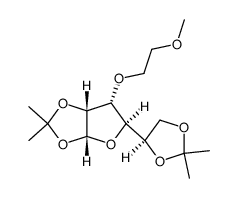 1,2:5,6-di-O-isopropyliden-3-O-(2-methoxyethyl)-α-D-allofuranose结构式