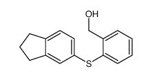 [2-(2,3-dihydro-1H-inden-5-ylsulfanyl)phenyl]methanol Structure