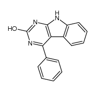 4-phenyl-1,9-dihydro-pyrimido[4,5-b]indol-2-one结构式