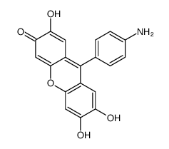 9-(4-aminophenyl)-2,6,7-trihydroxyxanthen-3-one Structure