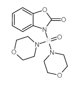 3-dimorpholin-4-ylphosphorylbenzooxazol-2-one结构式