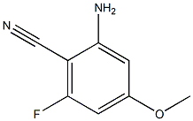 2-Amino-6-fluoro-4-methoxy-benzonitrile Structure