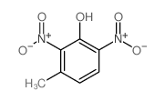 Phenol,3-methyl-2,6-dinitro- Structure