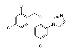 1-[5-chloro-2-[(2,4-dichlorophenyl)methoxy]phenyl]imidazole结构式