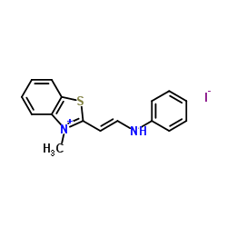 2-(2-Anilinovinyl)-3-methylbenzothiazolium iodide structure