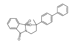 2-[3-hydroxy-3-(4-phenylphenyl)butyl]isoindole-1,3-dione Structure