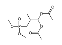 (1-acetyloxy-3-dimethoxyphosphoryl-2-methylpropyl) acetate Structure