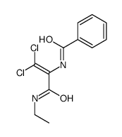 N-[1,1-dichloro-3-(ethylamino)-3-oxoprop-1-en-2-yl]benzamide Structure