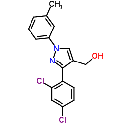 (3-(2,4-DICHLOROPHENYL)-1-M-TOLYL-1H-PYRAZOL-4-YL)METHANOL structure