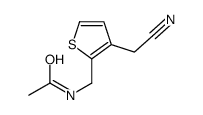 N-[[3-(cyanomethyl)thiophen-2-yl]methyl]acetamide Structure