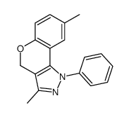 3,8-dimethyl-1-phenyl-4H-chromeno[4,3-c]pyrazole Structure