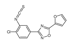 3-(4-chloro-3-isothiocyanatophenyl)-5-(furan-2-yl)-1,2,4-oxadiazole Structure