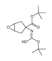 (1S,3r,5R)-tert-butyl 3-(tert-butoxycarbonyl)-6-oxa-bicyclo[3.1.0]hexane-3-carboxylate结构式