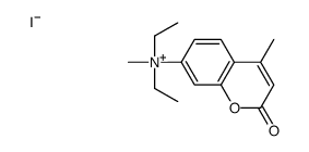 diethyl-methyl-(4-methyl-2-oxochromen-7-yl)azanium,iodide结构式