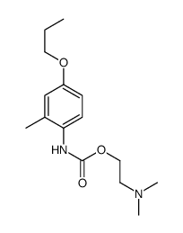 2-(dimethylamino)ethyl N-(2-methyl-4-propoxyphenyl)carbamate Structure